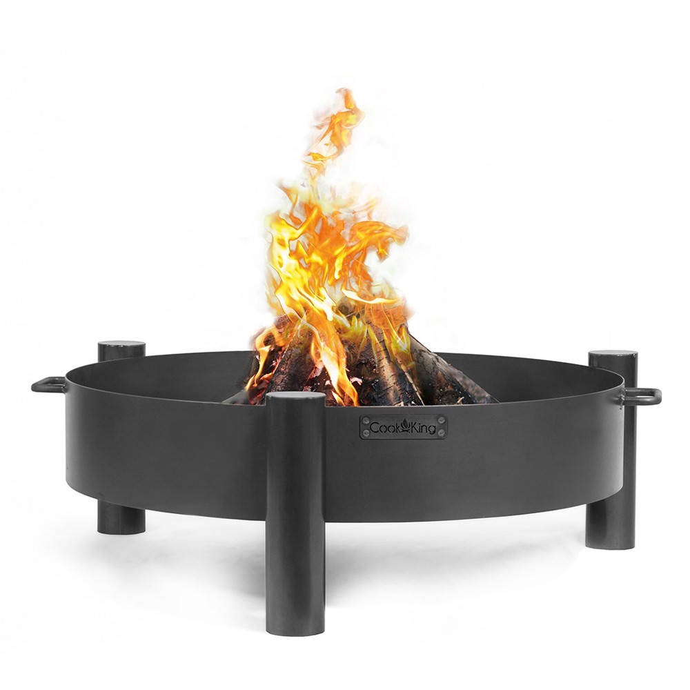 Brasero de jardin avec bol à feu de 70cm de diamètre en acier
