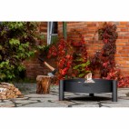 Brasero de jardin avec bol à feu de 80cm de diamètre en acier