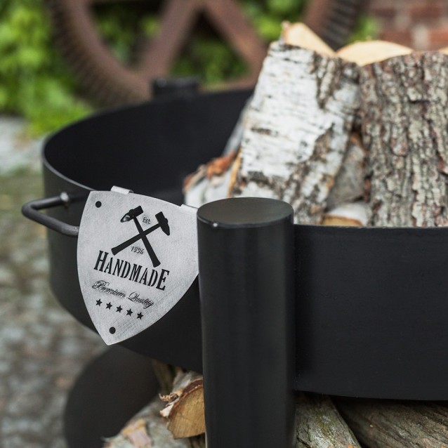 Brasero de jardin Montana - grand bol en acier épais de 60cm de diamètre - sophistiqué et pratique