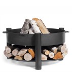 Brasero de jardin Montana - grand bol en acier épais de 60cm de diamètre - sophistiqué et pratique