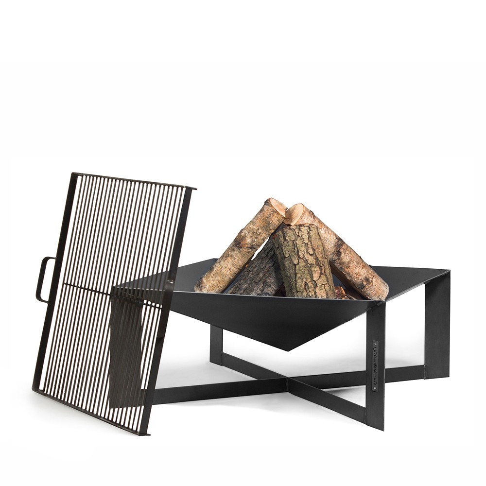 Brasero de jardin Cuba en acier 2mm épaisseur - dimensions 70x70cm (exemple d'utilisation, grille vendue séparément) Brasero de jardin Cuba en acier 2mm épaisseur - dimensions 70x70cm (exemple d'utilisation, grille vendue séparément)