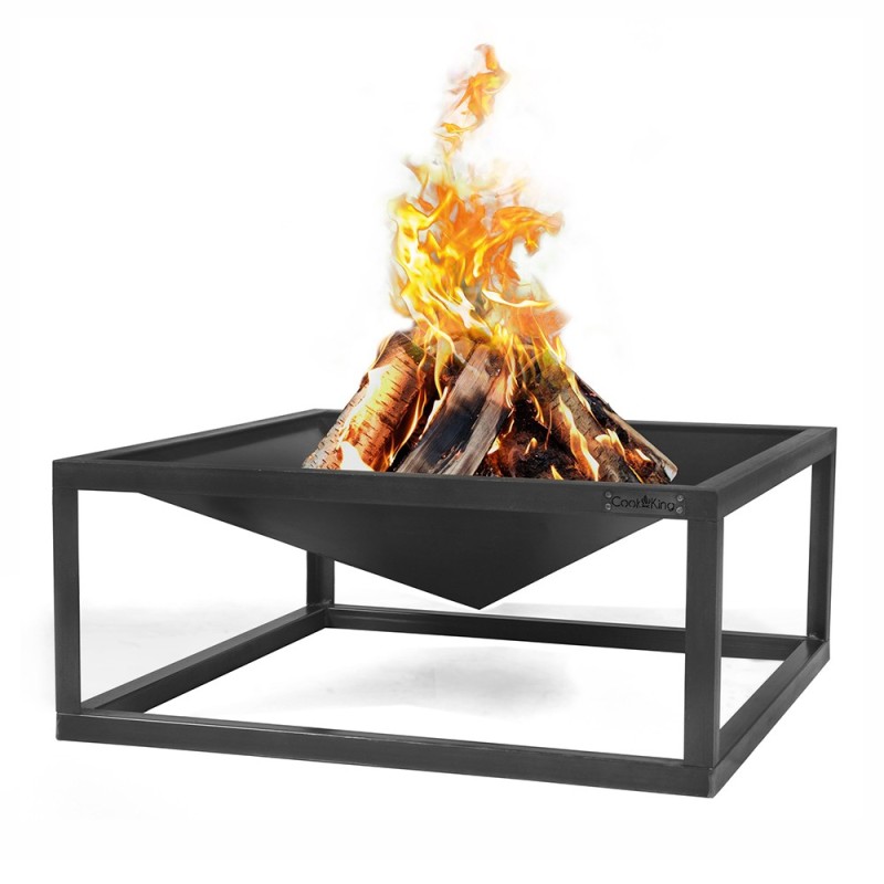 Brasero de jardin Square de forme carré 70x70cm avec un design épuré