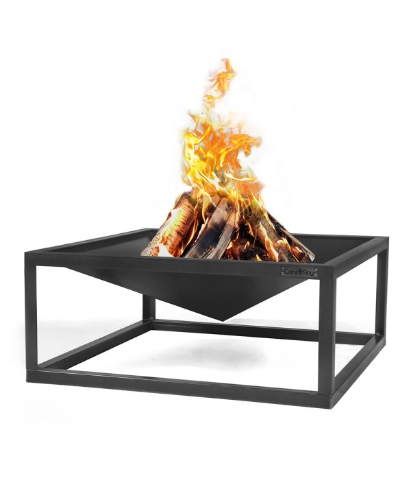 Brasero de jardin Square est de forme carré avec un design épuré