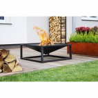 Brasero de jardin Square de forme carré 70x70cm avec un design épuré