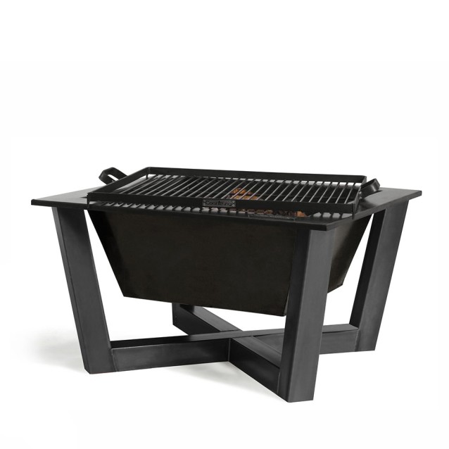 Brasero de jardin Brasil profond 70x70cm robuste et contemporain