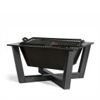 Brasero de jardin Brasil profond 70x70cm robuste et contemporain
