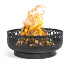 Brasero bol à feu Boston avec design artistique - 80cm de diamètre en acier épais