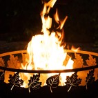 Brasero bol à feu Toronto de 80cm de diamètre avec design innovant au laser