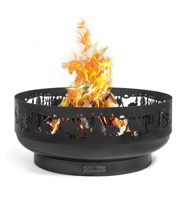 Le brasero de jardin Forest est un bol à feu design de 80m de diamètre en acier 2mm épaisseur