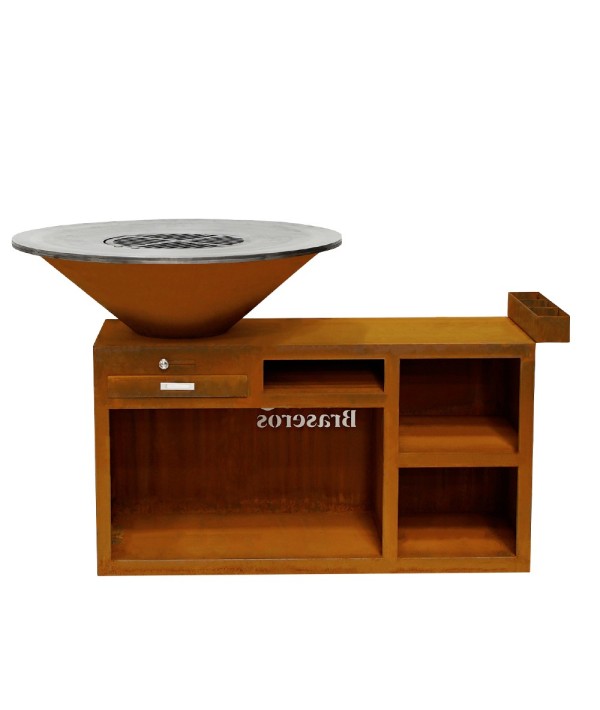Le Brasero grill Le Couteau de France Braseros avec meuble et espaces de rangements