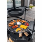 Brasero de jardin Montana X - bûcher intégré et grille - 60cm de diamètre