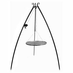 Barbecue Grille de Cuisson suspendue sur Trépied 200cm avec moulinet CookKing