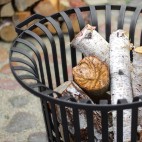 Brasero panier à feu Verona - design un peu antique - grille de cuisson pour vos aliments