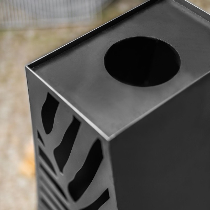 La cheminée d'extérieur Lima est polyvalente La cheminée d'extérieur Lima est polyvalente