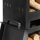 Cheminée Rosa élégante et pratique pour une cuisson au feu de bois