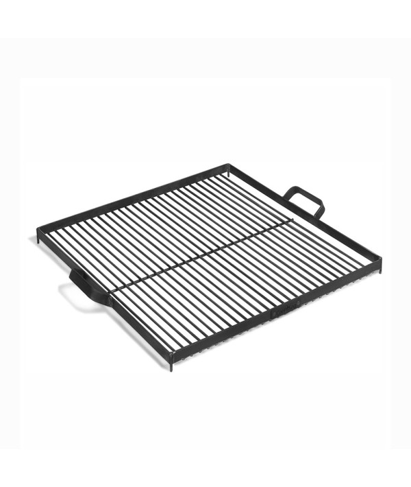 Grille de cuisson carrée en acier avec poignées pour brasero de 60cm