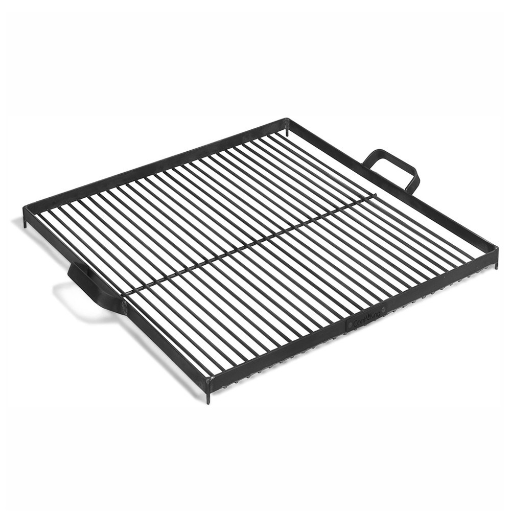 Grille cuisson carrée en acier avec poignées pour brasero de 60cm