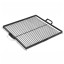 Grille cuisson carrée en acier avec poignées pour brasero de 60cm