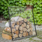 Grille cuisson carrée en acier avec poignées pour brasero de 60cm