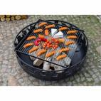 Grille cuisson carrée en acier avec poignées pour brasero de 60cm
