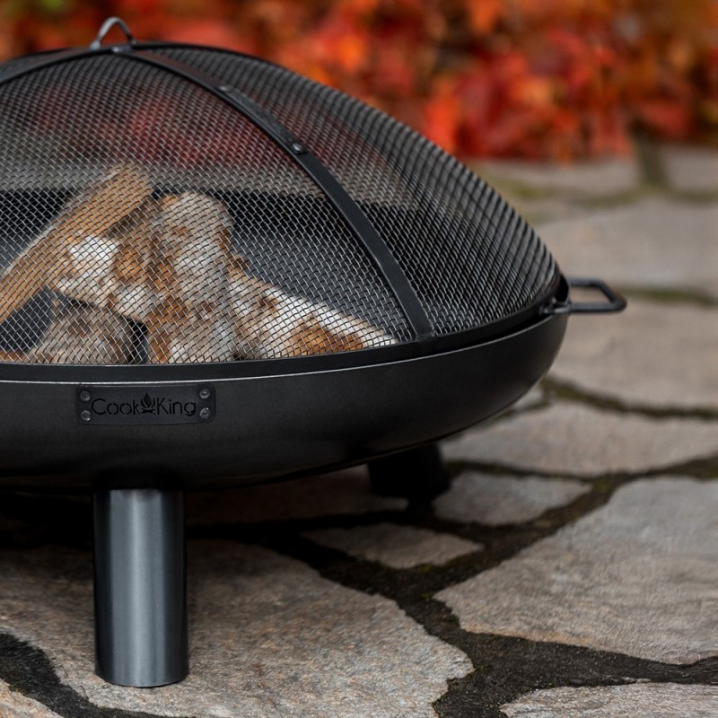 Pare-étincelles de 59cm pour braseros (exemple d'utilisation, bol à feu vendu séparément)