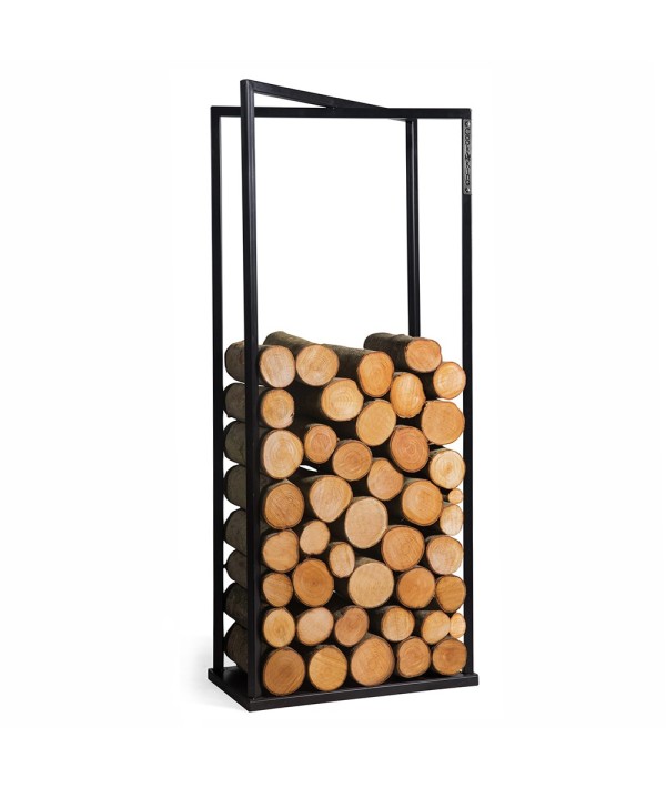 Porte-bûches Luis rectangulaire 120cm de hauteur pour une utilisation intérieur ou extérieur