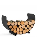 Porte-bûches Turyn en acier pour brasero et barbecue - moderne et pratique