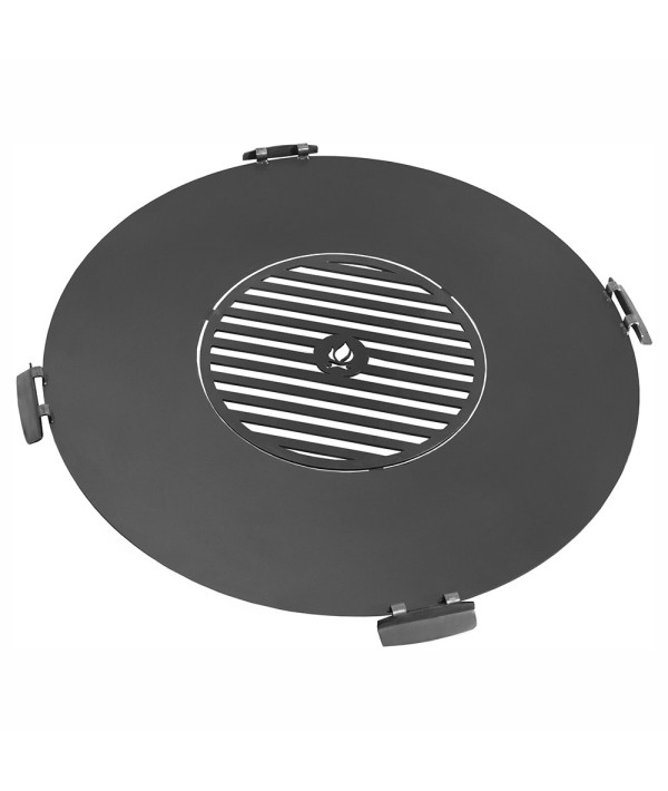 Plaque pour braséro de 102cm de diamètre avec 4 poignées et grille de cuisson 47cm