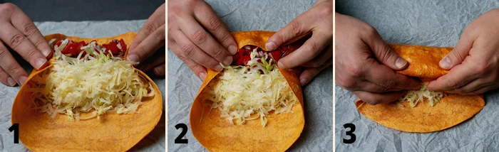 Comment rouler une tortilla en 3 étapes