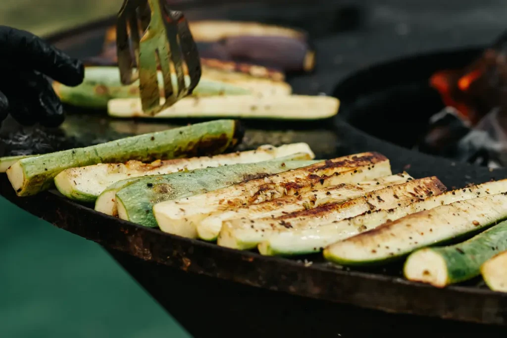 Recette de courgettes au brasero