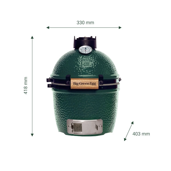 dimensions du kamado Mini de big green egg