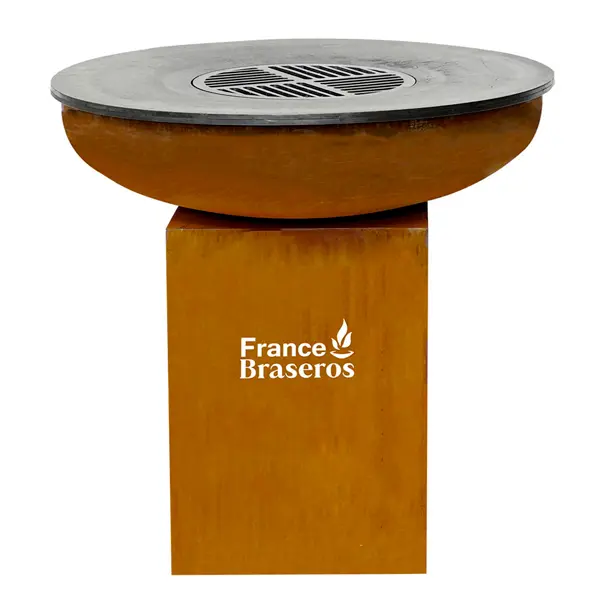 Nos braseros france braseros sont fabriqués en acier corten, gage de robustesse et de longévité