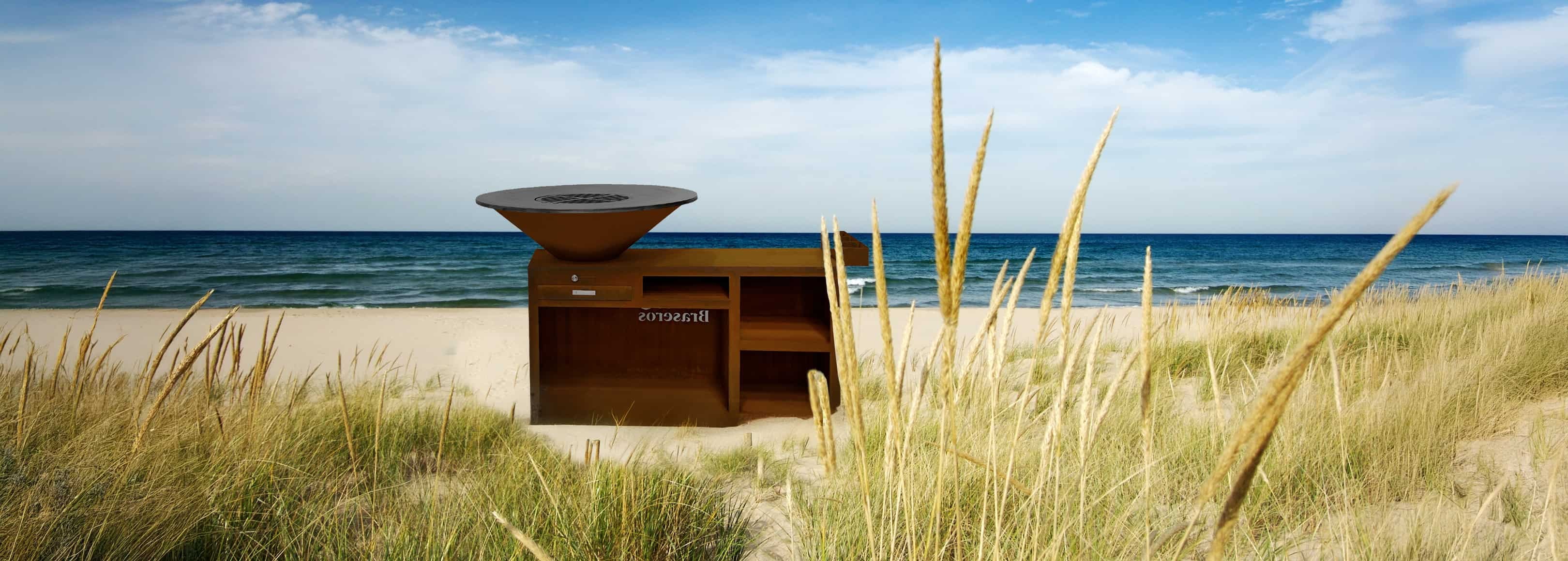 Le Couteau – Le brasero plancha en Corten qui tranche avec l’ordinaire